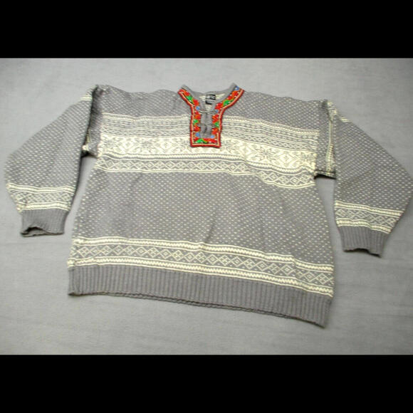 Sweaters - WOMENS SKJAEVELAND TELEMARK STYLE OF NORWAY PURE NEW WOOL SWEATER JUMPER SIZE*XL